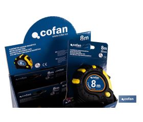 EXPOSITOR DE FLEXÓMETROS MAGNÉTICOS 25 MM X 8 M 6 UDS.