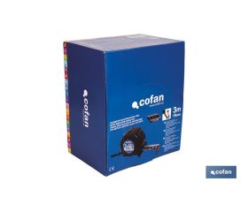 EXPOSITOR FLEXÓMETRO ESTÁNDAR 25 MM X 5 M 12 UDS.