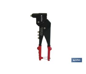 Remachadora profesional con giro 360° | Para remaches desde Ø 2,4 hasta Ø 4,8 / 5,0 mm | Para todo tipo de remaches