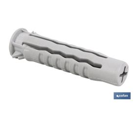 Taco de nylon calidad  PA-6 | Medidas desde Ø 5 hasta Ø 14 mm | Para materiales macizos y perforados