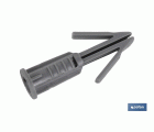 Taco flecha para placas de yeso | Medidas de Ø 6 x 10 mm y  Ø 6 x 17 mm