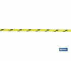 CORDÓN TRENZADO HIPPIE AMARILLO/NEGRO 3 MM X 100 M