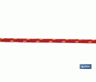 CORDÓN TRENZADO HIPPIE ROJO/AMARILLO 3MM X 100 M