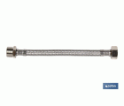 Conexión Flexible | Macho/Hembra | Acero Inoxidable | M 3/8 - H 3/8 | 40 cm de Longitud | Para lavabo, grifo y cocina
