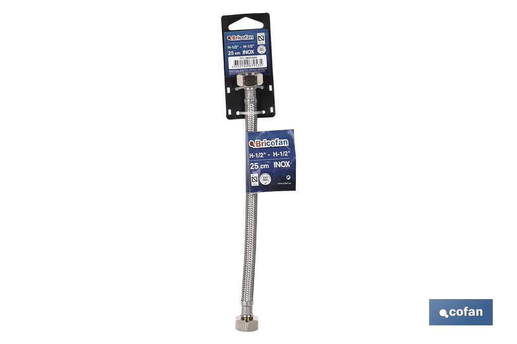 CONEXIÓN FLEXIBLE INOX M1/2-H3/8 20 CM.