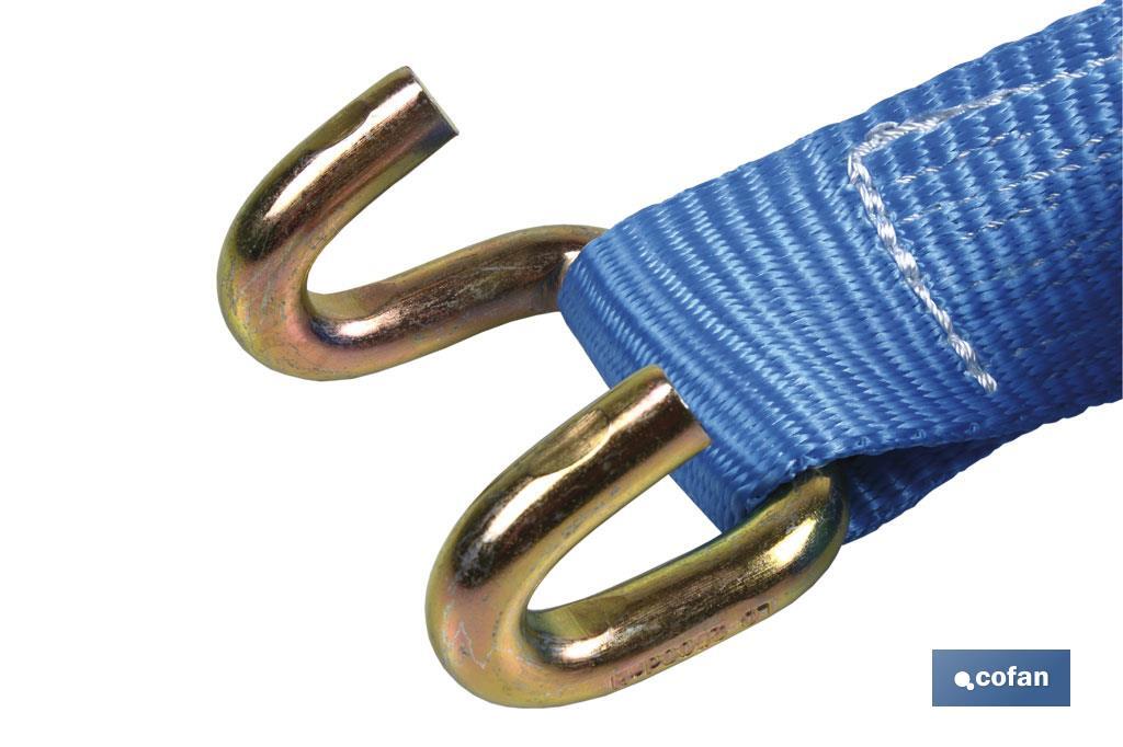 CINTA 7,5 MTS + GANCHO ABIERTO 1500 KGS