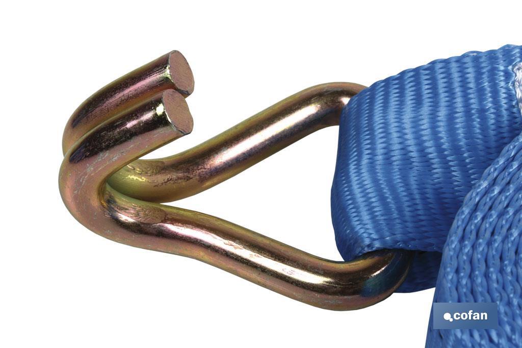 CINTA 7,5 MTS + GANCHO CERRADO 1500 KGS