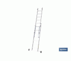ESCALERA ALUMINIO DOBLE 7 PELDAÑOS 2,00 + 2,00 M