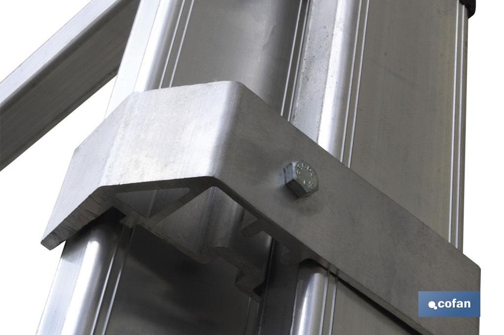 ESCALERA ALUMINIO DOBLE 7 PELDAÑOS 2,00 + 2,00 M