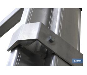 ESCALERA ALUMINIO DOBLE 7 PELDAÑOS 2,00 + 2,00 M