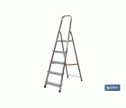Escalera de aluminio doméstica desde 2 hasta 8 peldaños | Alturas desde 0,41 hasta 2,41 metros | Normativa EN 131
