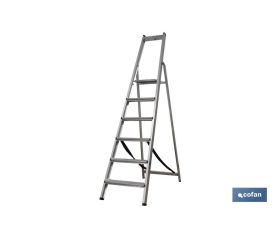 ESCALERA ALUMINIO SOLDADA 7 PELDAÑOS - REFORZADA