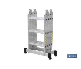 ESCALERA MULTIUSOS ALUMINIO 4 x 3 PELDAÑOS Y 3,25 M