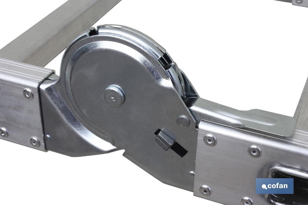 ESCALERA MULTIUSOS ALUMINIO 4 x 3 PELDAÑOS Y 3,25 M