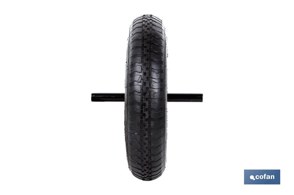 RUEDA CARRETILLA OBRA NEUMATICA C/VARILLAS