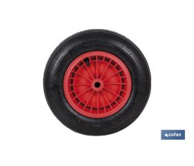 RUEDA CARRET. OBRA LLANTA ABS NEUMATICA