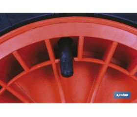 RUEDA CARRET. OBRA LLANTA ABS NEUMATICA