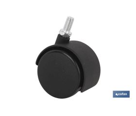 Rueda de nailon con tornillo | Diámetros desde 30 mm hasta 50 mm | Para pesos desde 15 kg hasta 25 kg