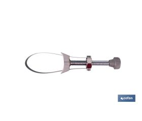 Llave de filtro de aceite con fleje de acero | Diámetros disponibles: Ø65 y Ø105 mm