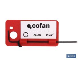 LLave Hexagonal de bola | LLave Allen en pulgadas | Medidas desde 0,05 a 3/8