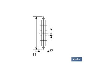 CUCHILLA RECAMBIO 26X6,2 PLASTICO & MULTICAPA