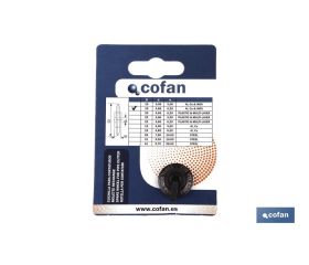 CUCHILLA RECAMBIO 19X6,2  INOX CON CORONA AGUJAS