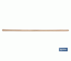 Mango de madera para azadas y azadón | Mango ligero y agradable al tacto | Longitud del mango de 1200 mm con 44 mm de diámetro