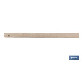 Mango de madera para Zacho | Mango ligero y agradable al tacto | Longitud del mango: 390 mm