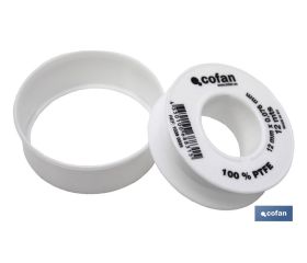 ROLLO 12 MTS CINTA PTFE DE 12mm X 0,076mm