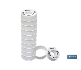 ROLLO 12 MTS CINTA PTFE DE 12mm X 0,076mm