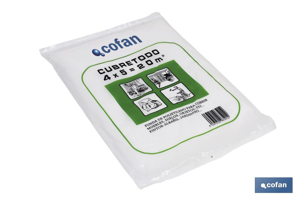 PLÁSTICO CUBRETODO 4 X 5 M.