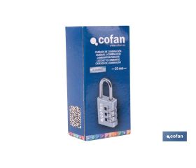 CANDADO COMBINACIÓN 3 DÍGITOS 30 MM