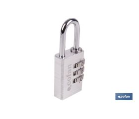 CANDADO COMBINACIÓN 3 DÍGITOS 30 MM