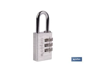 CANDADO COMBINACIÓN 3 DÍGITOS 30 MM