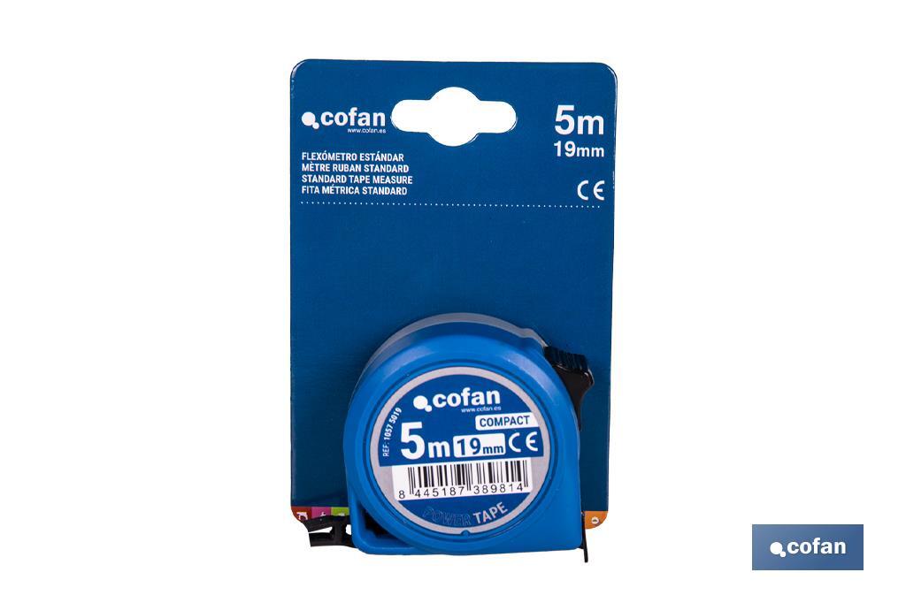 FLEXÓMETRO ESTÁNDAR 16 MM X 3 M