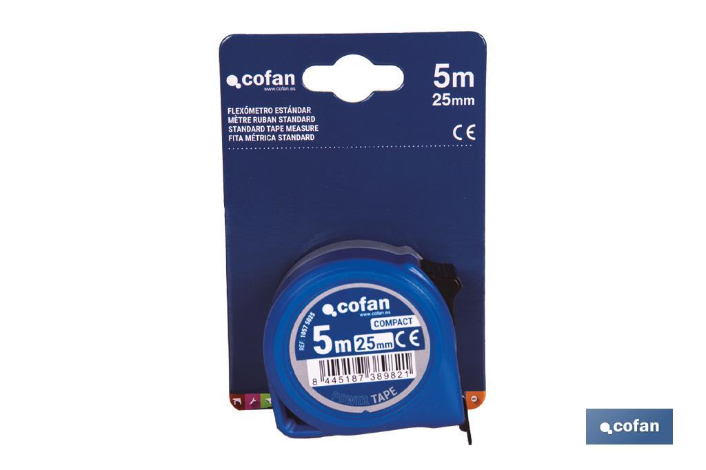 FLEXÓMETRO ESTÁNDAR 25 MM X 5 M