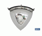 Espejo rinconero | Cuarto hemisférico | Diámetro de 45 cm