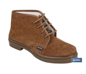 Bota de Serraje | Con Cordones | Modelo Delta | Bota de Trabajo | Suelo de Caucho