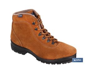 Bota Trekking | Piel de Serraje | Modelo Nijar | Color Camel | Suela Antideslizante