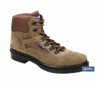 Bota Trekking | Color Verde | Lona y Tela Acolchada | Modelo Alhama | Suela de Caucho
