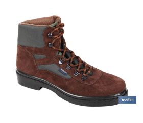 Bota Trekking | Color Marrón | Lona y Tela Acolchada | Modelo Odiel | Suela de Caucho