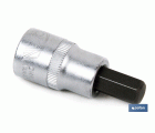 Llave de vaso de 1/2 | Fabricada en acero al cromo vanadio de alta calidad | Con punta corta Allen H10