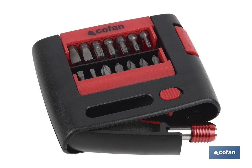 SET PUNTAS  PH, PZ, TORX, SL, HEX  (27 pcs.)