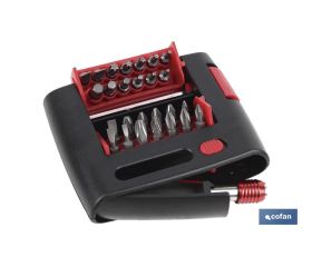 SET PUNTAS  PH, PZ, TORX, SL, HEX  (27 pcs.)