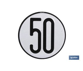 Disco V-4 limitación velocidad (50 km/h)