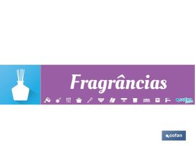 SEÑALETICA IMANTADA PARA EXPOSITOR 975 X 200 MM - FRAGRANCIAS