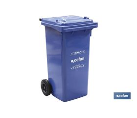 CONTENEDOR 2 RUEDAS 120 LITROS COLOR AMARILLO