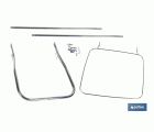 Pedal con aro sujeta bolsa de basura | Para contenedor de 120 litros | Fabricado en metal | Resistente y duradero