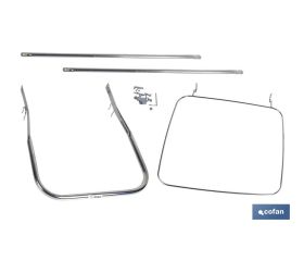 Pedal con aro sujeta bolsa de basura | Para contenedor de 120 litros | Fabricado en metal | Resistente y duradero