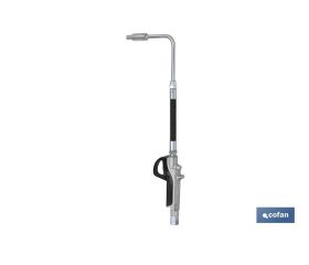 Pistola Lubricante | Boquilla Antigoteo Rígida de 90°| Fabricada en Alumino | Pistola de Gran Precisión